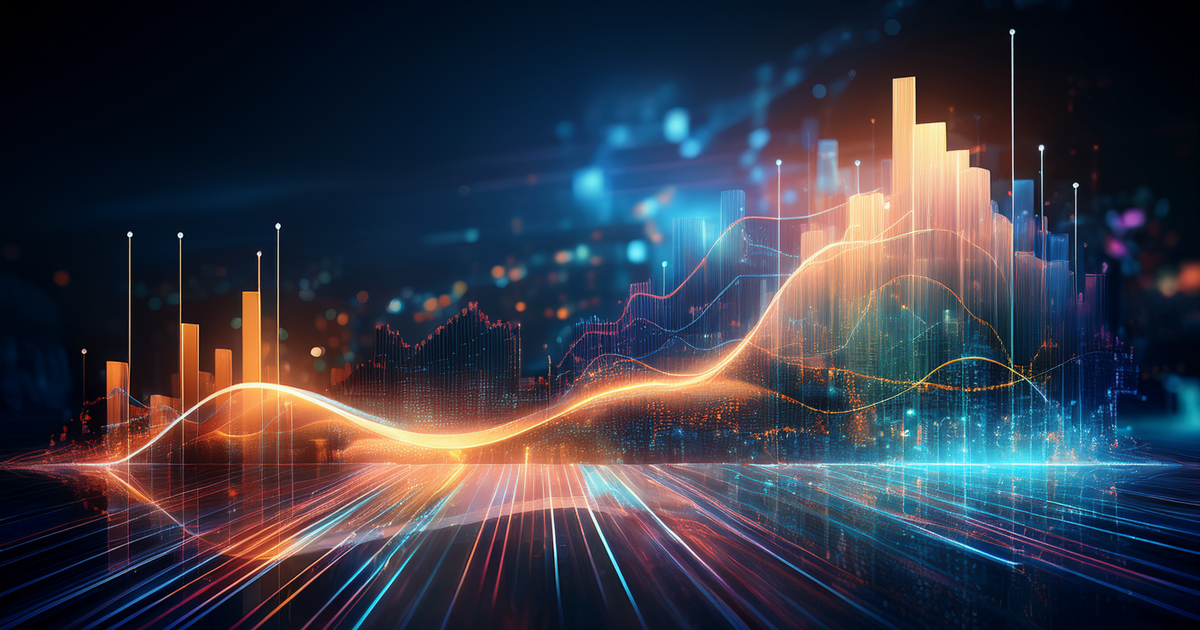 Abstract illustration of a financial bubble fueling technological progress